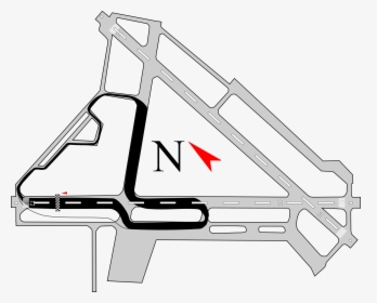 Edmonton City Airport Map With The Racing Road Course - Edmonton Airport Track, HD Png Download, Transparent PNG