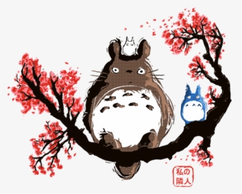 Cherry Blossom Totoro, HD Png Download, Transparent PNG