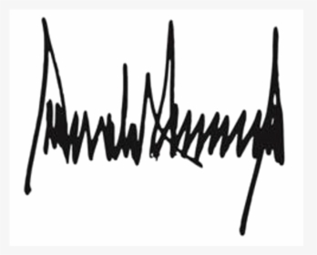Donald Trump Signature Png - Neiman Marcus Signature, Transparent Png, Transparent PNG