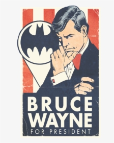 Wayne For President T-shirt Size M , Png Download - Tee Shirt Batman Bruce Wayne, Transparent Png, Transparent PNG
