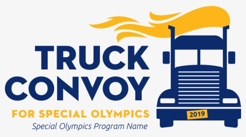 Sd Truck Convoy For Special Olympics Route, HD Png Download, Transparent PNG