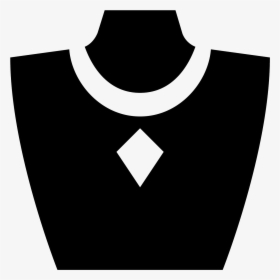 A Necklace With A Thin Chain And Large Diamond Shaped - Jewelry Icon Png, Transparent Png, Transparent PNG