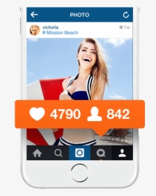 100 Free Instagram Likes Trial - Get Instagram Free Likes, HD Png Download, Transparent PNG