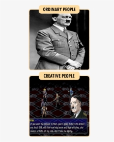 Ordinary People Creative People Hitler If You Want - Hitler Part 2 Jojo, HD Png Download, Transparent PNG