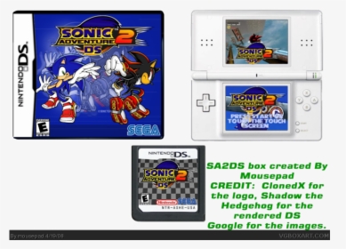 Sonic Adventure 2 Ds Box Art Cover - Sonic Adventure 2 Game Boy, HD Png Download, Transparent PNG