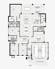 4 Bedroom Floorplan For House, HD Png Download, Transparent PNG