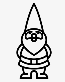 Black And White Gnome, HD Png Download, Transparent PNG