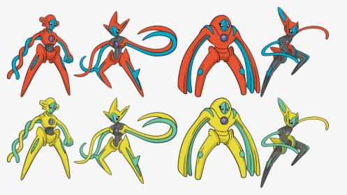 Shiny Deoxys All Forms , Png Download - Shiny Deoxys Speed Form, Transparent Png, Transparent PNG