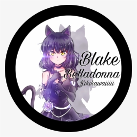 #blakebelladonna #rwby #rwby Blake #profilepic #anime - Anime Neko Girl Dress, HD Png Download, Transparent PNG