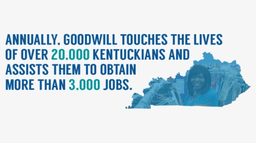 Annually, Goodwill Touches The Lives Of 20,000 Kentuckians - Map Of Kentucky Transparent Background, HD Png Download, Transparent PNG
