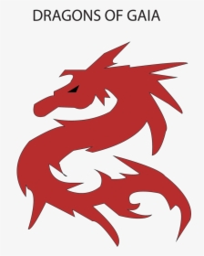 Dragons Of Gaia Fire Logo By Blackstardust - S Shaped Dragon Logo, HD Png Download, Transparent PNG