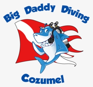 Big Daddy Diving Cozumel Mexico Scuba Diving Deep Sea - Cartoon, HD Png Download, Transparent PNG