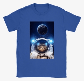 Astronaut Cat Outer Space Selfie With The Earth Shirts - Outer Space, HD Png Download, Transparent PNG