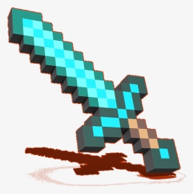 Item - Minecraft Diamond Sword, HD Png Download, Transparent PNG