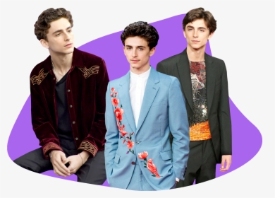 Photo Composite Of Timothee Chalamet In Colorful Blazers - Timothée Chalamet, HD Png Download, Transparent PNG