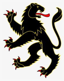 Panther Coat Of Arms Clipart , Png Download - Black Lion Coat Of Arms, Transparent Png, Transparent PNG