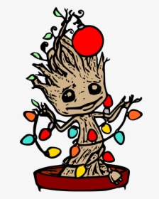 Christmas Groot, Christmas Groot - Baby Groot Christmas Tree, HD Png Download, Transparent PNG
