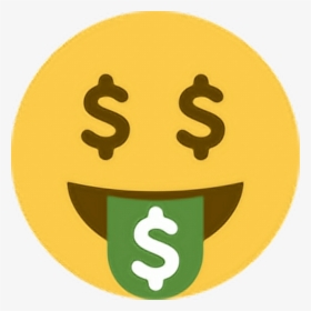 Money Face Emoji Png - Dollar Face Emoji, Transparent Png, Transparent PNG