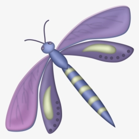 Cute Cartoon Animals, Purple Colors, Clipart, Dragonflies, - Cute Dragon Fly Cartoon, HD Png Download, Transparent PNG