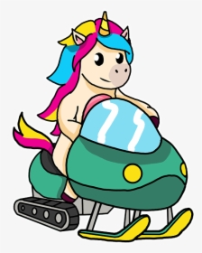 Unicorn Snowmobile, HD Png Download, Transparent PNG