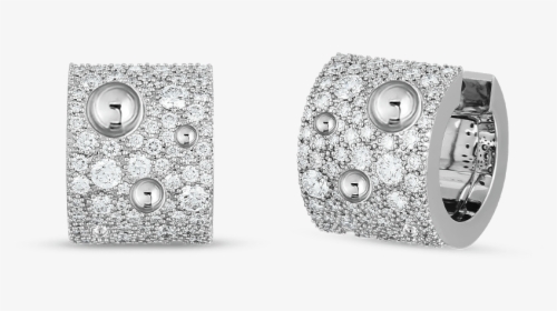 Roberto Coin 18k White Gold Hoop Earrings, HD Png Download, Transparent PNG