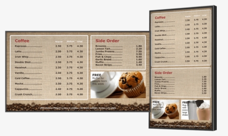 Cafe Menu Board - Bengal Tiger, HD Png Download, Transparent PNG