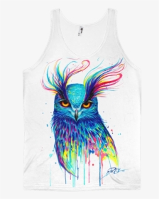 Aurora Owl Unisex Tank Top Tank Tops Electro Threads, HD Png Download, Transparent PNG