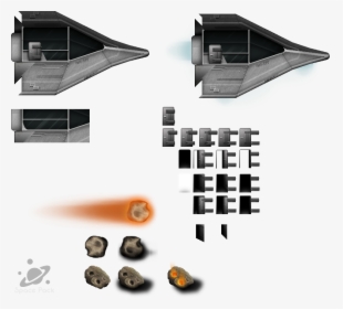 Spaceship Tileset Rpg Maker, HD Png Download, Transparent PNG