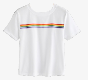 #rainbow #rainbows #rainbowshirt #teeshirt #pngs #png - Active Shirt, Transparent Png, Transparent PNG