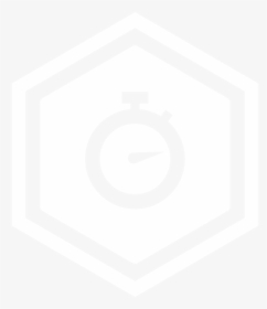 Stopwatch Icon White - Circle, HD Png Download, Transparent PNG