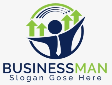 Businessman Logo Design - Graphic Design, HD Png Download, Transparent PNG