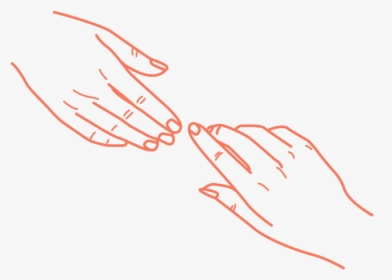 Hands Touching - Writing, HD Png Download, Transparent PNG