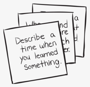 Set Of We Connect Cards Used In Fun Ice-breaker Activity - Handwriting, HD Png Download, Transparent PNG