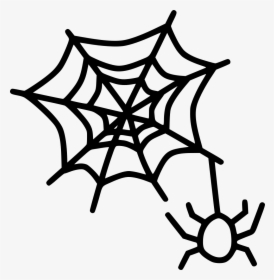 Web Spider Scary Horror Evil Insect - Halloween Spider Doodle Png, Transparent Png, Transparent PNG
