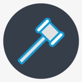 A Gavel Icon - Circle, HD Png Download, Transparent PNG