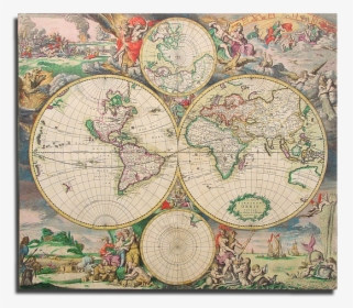 Antique Globe Map, HD Png Download, Transparent PNG