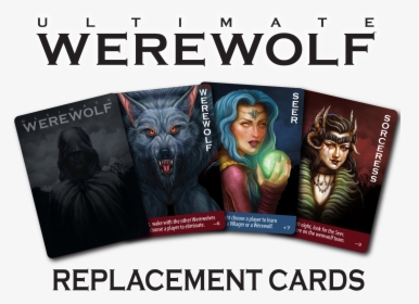 Replacement Cards For Ultimate Werewolf   Class Lazyload - Werewolf Board Game Png, Transparent Png, Transparent PNG