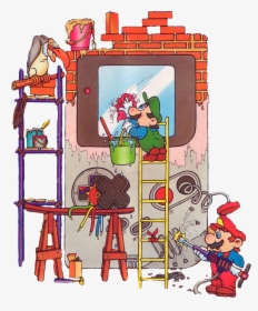 #nintendo #building #bricks #mario #paint #sticker - Poster Nintendo Game Boy, HD Png Download, Transparent PNG