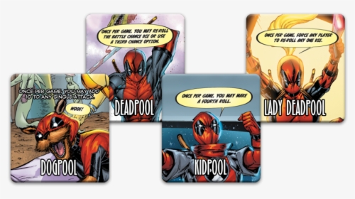 Deadpool, Dogpool, Kidpool, And Deadpool With This - Deadpool Corps, HD Png Download, Transparent PNG