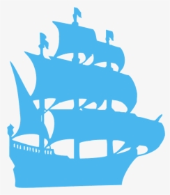 Pirate Ship Silhouette Png, Transparent Png, Transparent PNG