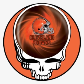 Cleveland Browns Skull Logo Iron On Transfers - Grateful Dead Logo Png, Transparent Png, Transparent PNG