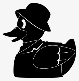 Duck Logo Bnw - Duck, HD Png Download, Transparent PNG