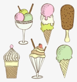 Transparent Icee Clipart - Summer Ice Cream Sticker, HD Png Download, Transparent PNG