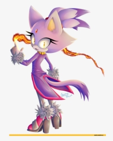 Sonic Фэндомы Blaze The Cat Sth Персонажи - Cartoon, HD Png Download, Transparent PNG