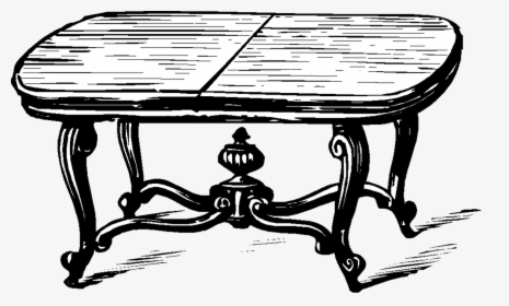 Coffee Table Clipart Black And White, HD Png Download, Transparent PNG