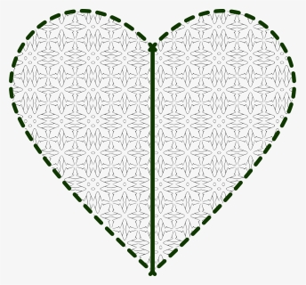 Patchwork Heart Clipart - Molde De Corazon Grande Para Imprimir, HD Png Download, Transparent PNG