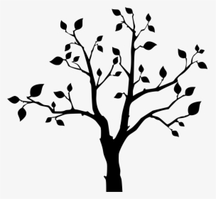 Save The Trees Sticker Clipart , Png Download - Cherry Blossom Tree Silhouette, Transparent Png, Transparent PNG