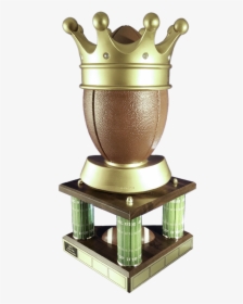 Fantasy Football Crown Large Three Column Perpetual - Fantasy Football Crown Trophy Topper, HD Png Download, Transparent PNG