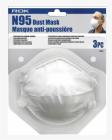 Dust Mask N95 3pk   Class - Mask, HD Png Download, Transparent PNG