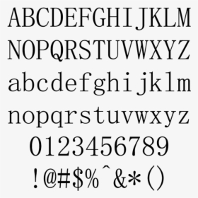 新宋体 Sim Sun Example - Rock Salt Font Alphabet, HD Png Download, Transparent PNG
